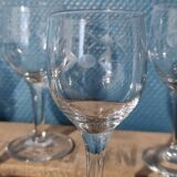6 stemmed liqueur glasses