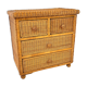 Vintage rattan chest of drawers 1970s