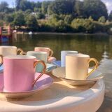 Raynaud et Co multicolor coffee cup set