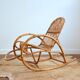 Rattan rocking chair Rohe Noordwolde 50s / 60s