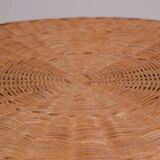 Table en rotin tressé