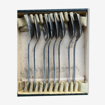 Box of 8 silver-plated teaspoons