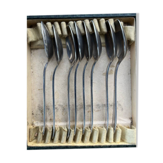 Box of 8 silver-plated teaspoons