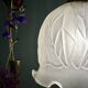 Vintage frosted glass tulip pendant light