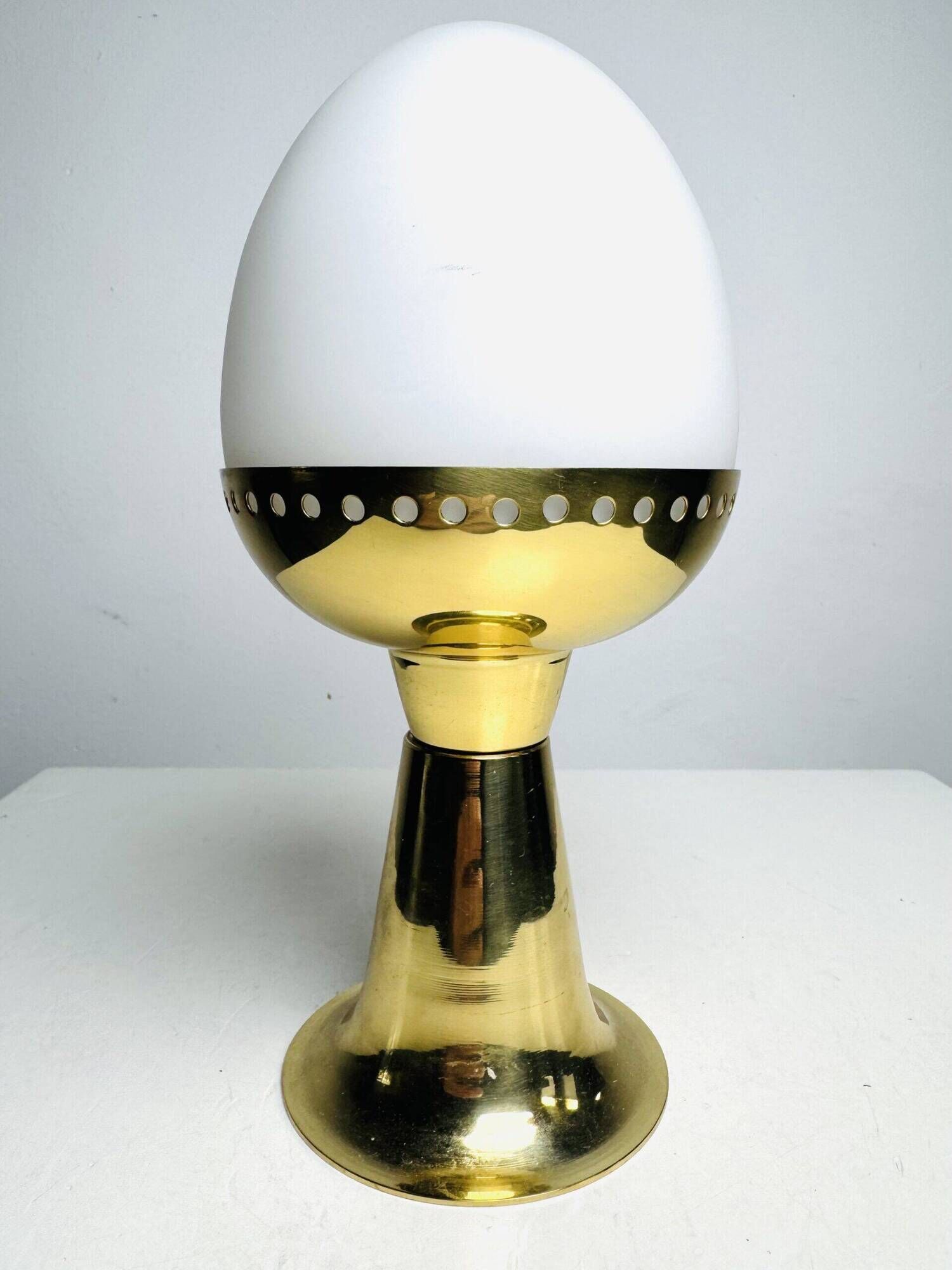 Model B-225/M Brass & Milk Glass Table Lamp By Hans-Agne Jakobsson For Markaryd Ab, Sweden 1960S