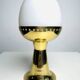 Model B-225/M Brass & Milk Glass Table Lamp By Hans-Agne Jakobsson For Markaryd Ab, Sweden 1960S