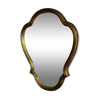 Golden baroque mirror 55x43 very beautiful patina