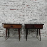 2 vintage bedside tables