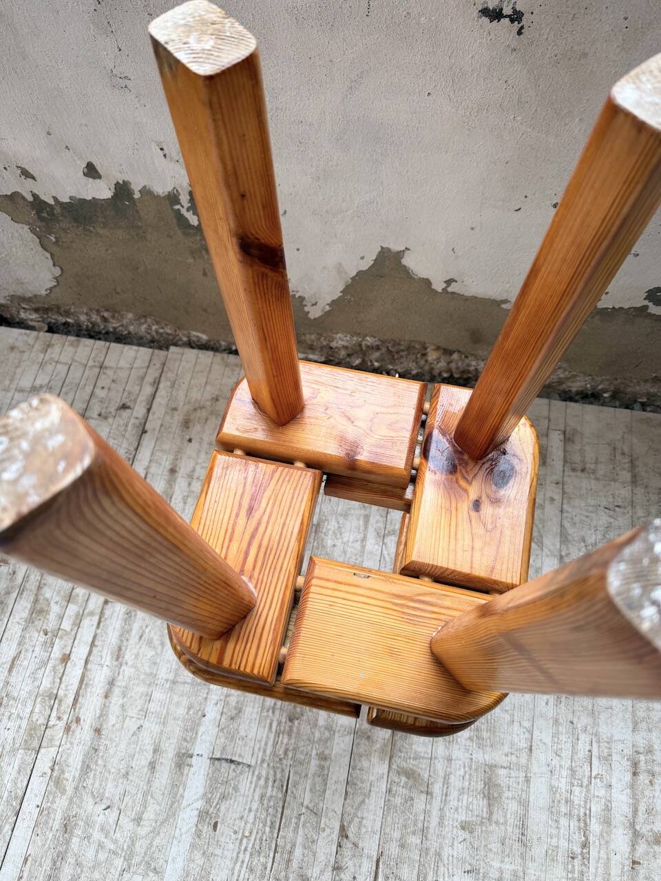 Set of 6 Olof Ottelin stools, Finland 1950.