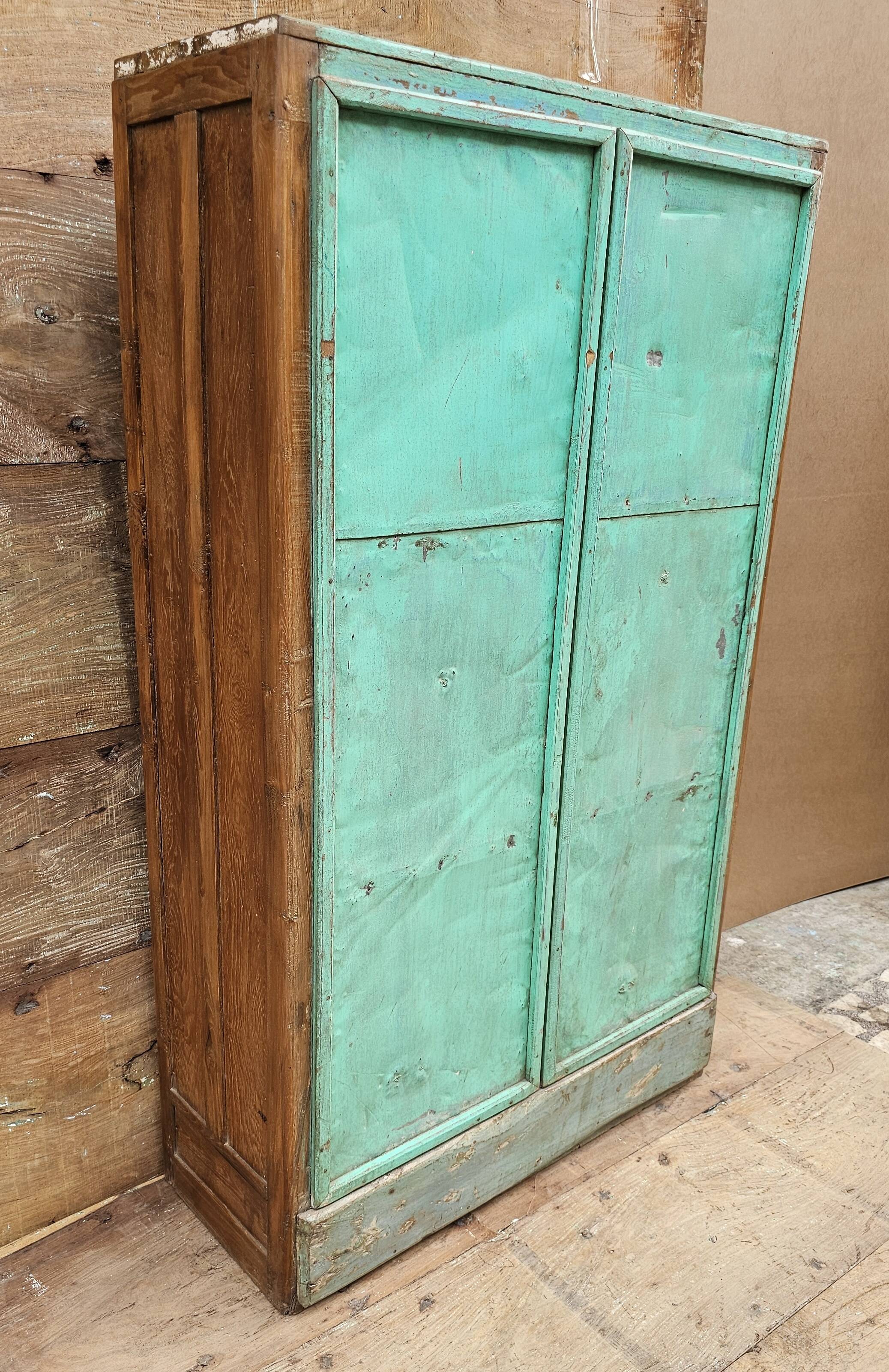 Old Art Deco glazed bookcase in Burmese teak