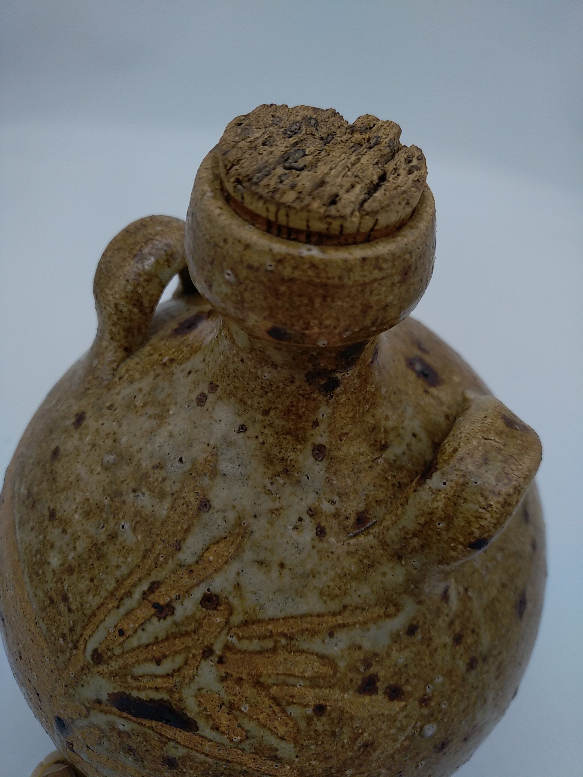 Vinegar in sandstone pyrity signed Alain Blanchard.