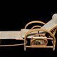 Vintage Rattan and Bamboo Chaise Longue from the 60s Italy