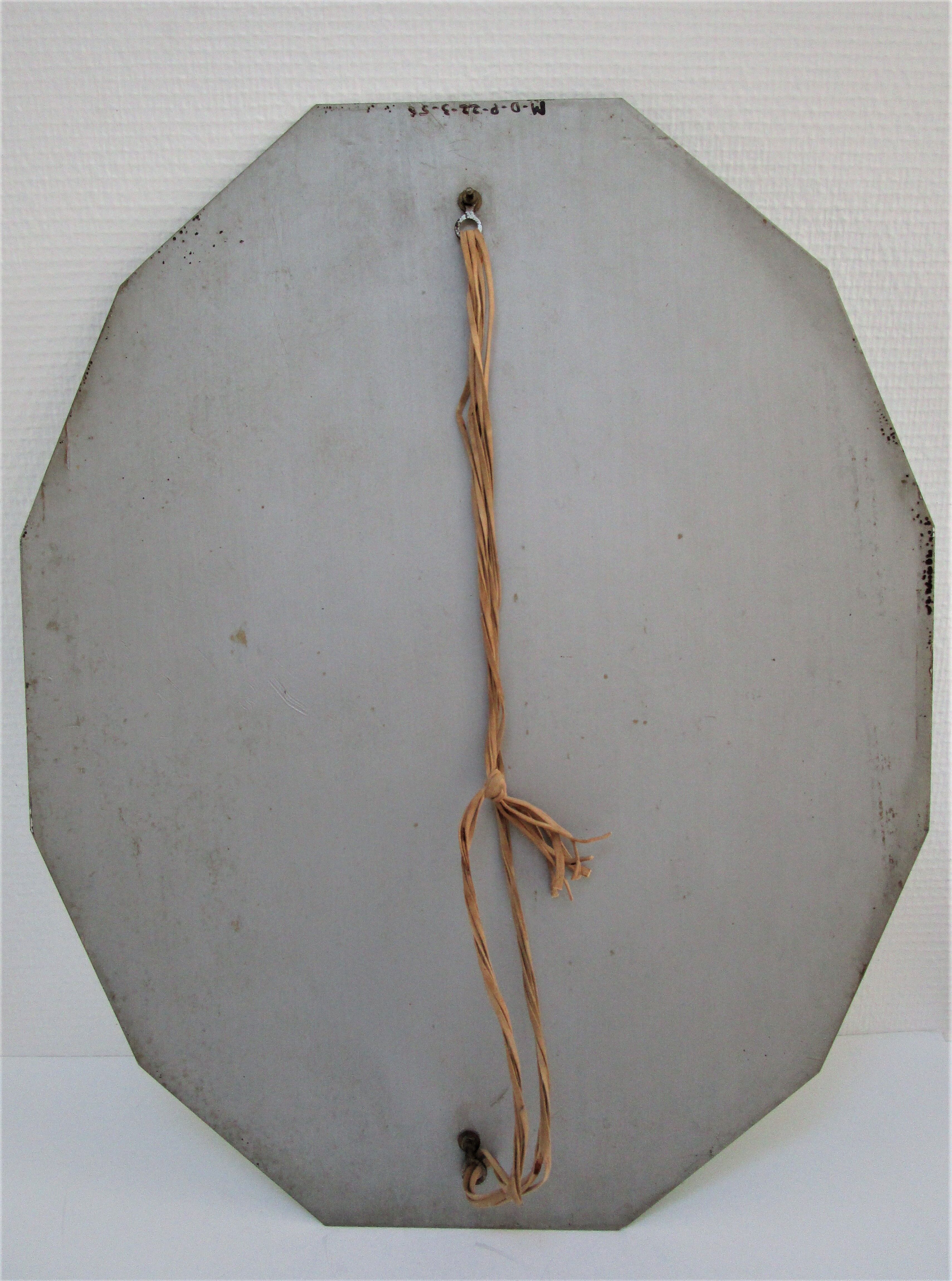Bevelled wall mirror cut diamond with twelve sides 48 cm x 60 cm