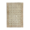 Tapis beige turc vintage noué à la main 200 cm x 291 cm - 36628