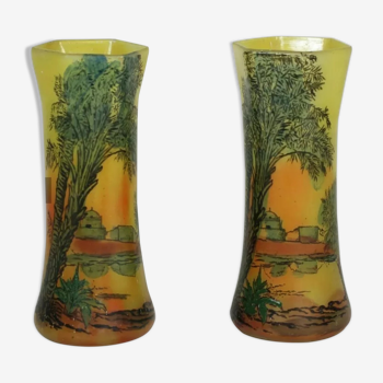 Pair of Legras vases