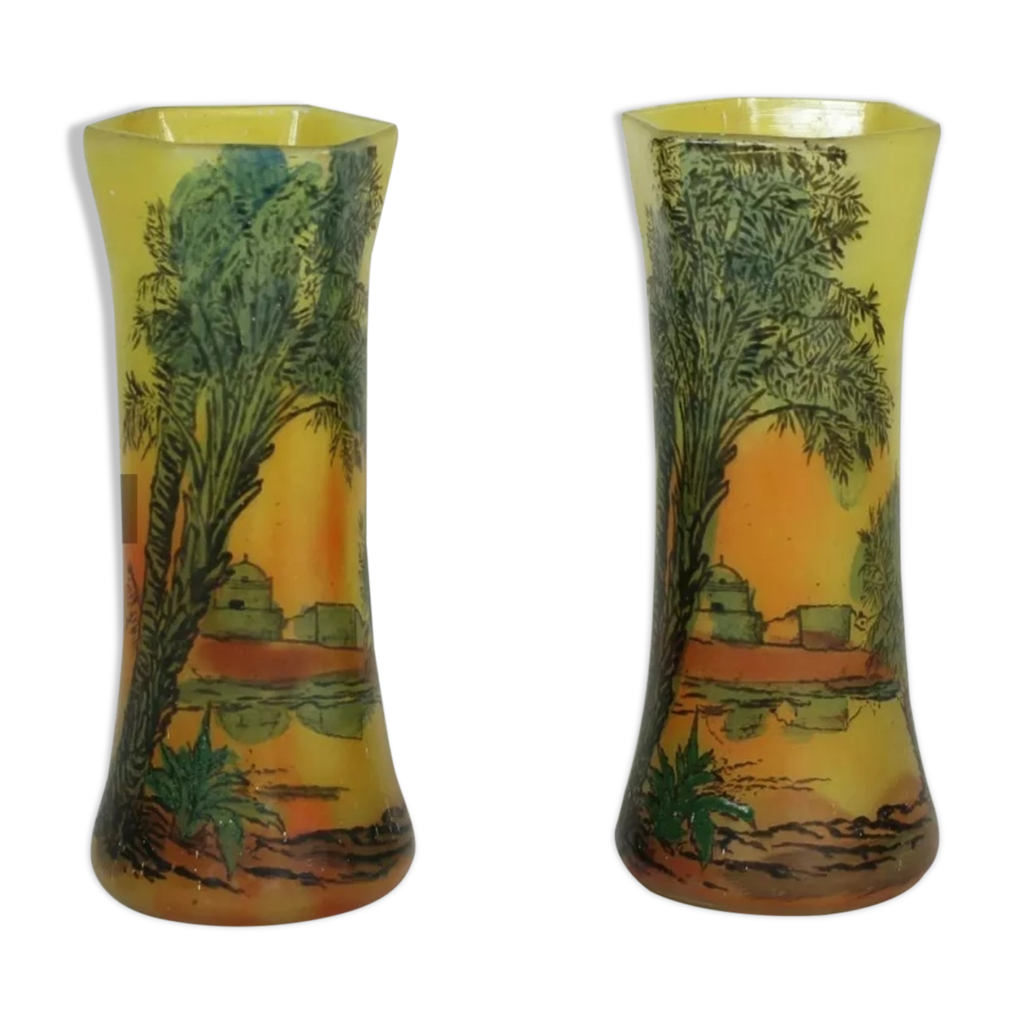 Paire de vases Legras Selency