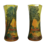 Pair of Legras vases