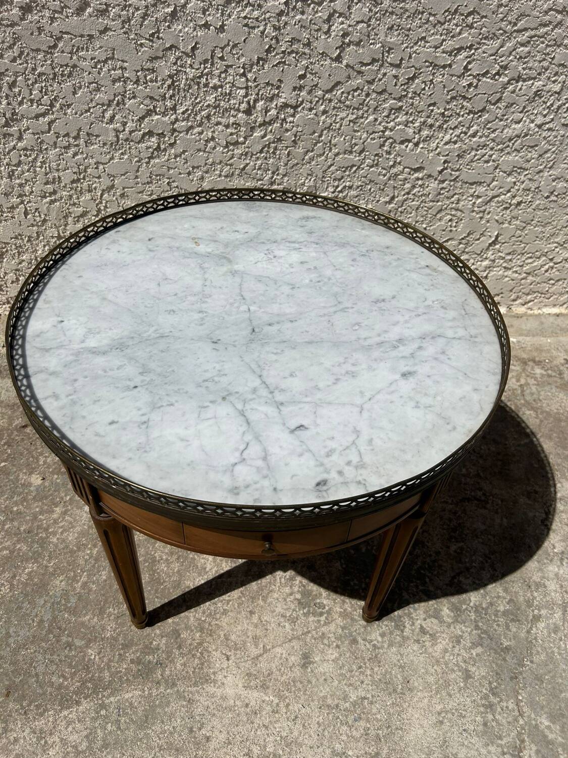 Louis XVI style hot water bottle coffee table