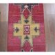 Vintage Turkish Oushak Handmade Wool Cotton Red Runner Rug 73x325