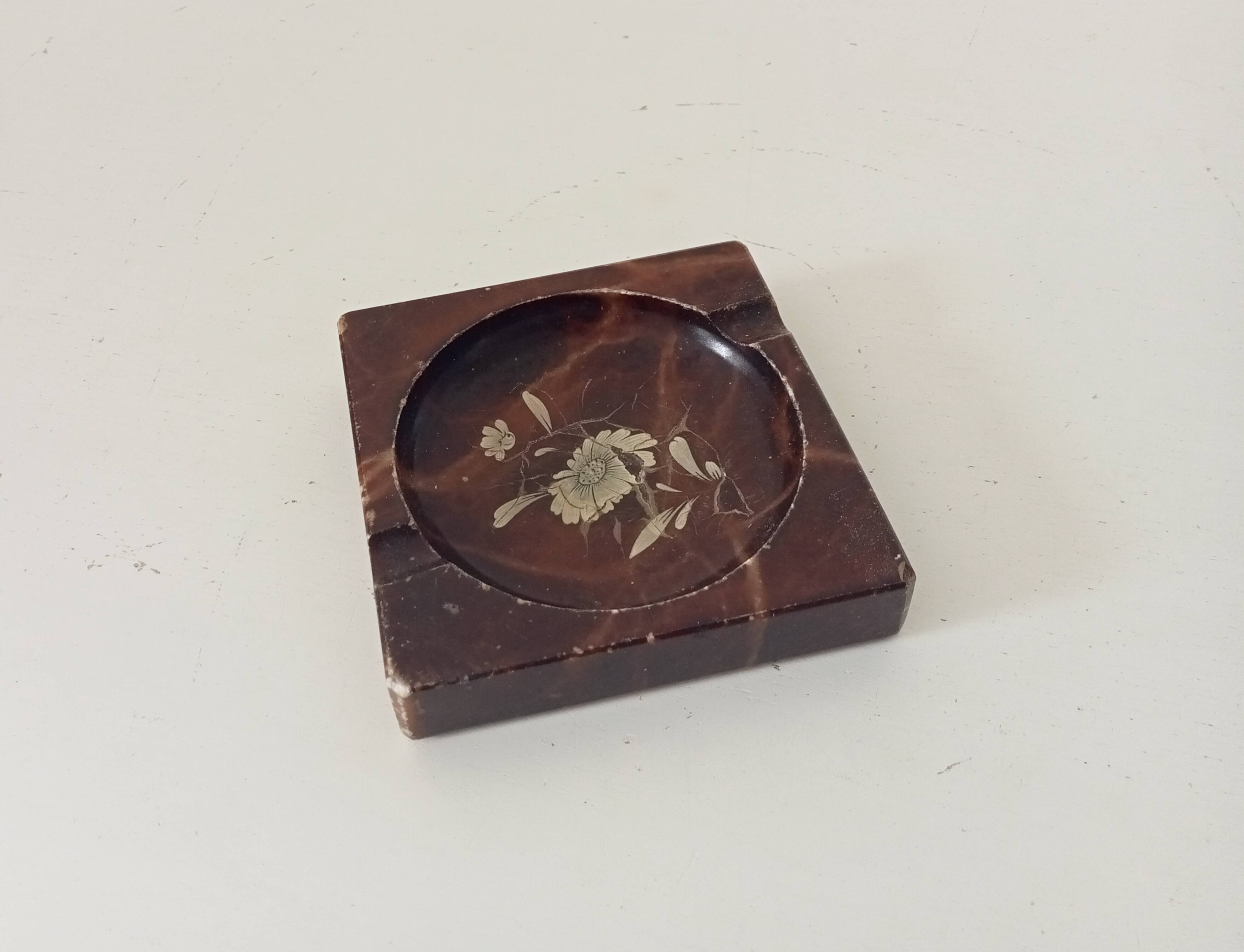 Vintage marble ashtray from the 60s/70s