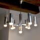 Chandelier Maison Sciolari for Baker, 10 burners, Italy, 1970