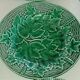 Set of dessert plates Sarreguemines – Art Nouveau earthenware, decoration