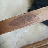 Gyf 1950s curved wooden coat hanger