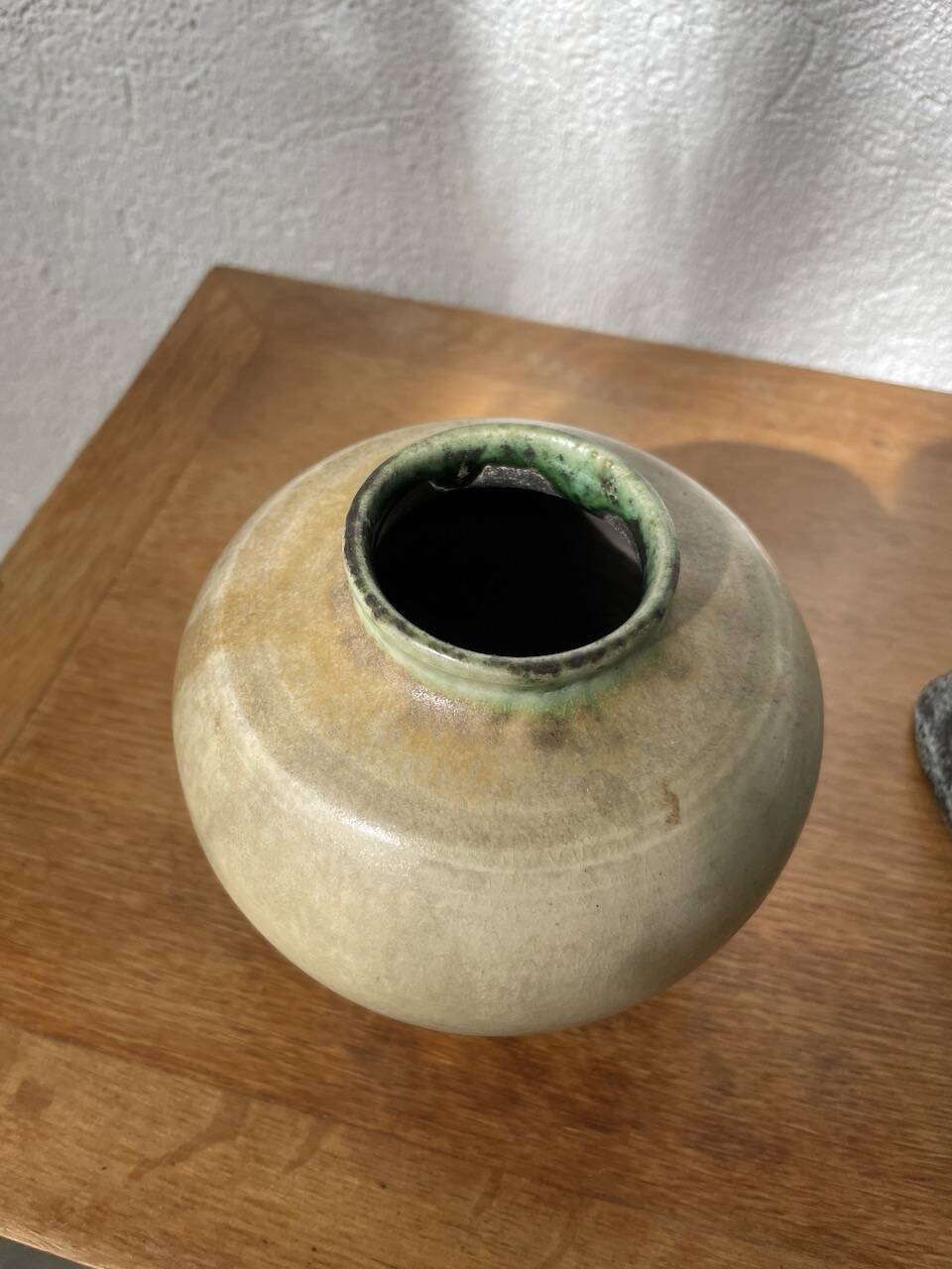 Small glazed ceramic vase