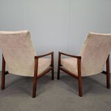 Pair of TON Mid-Century Modern Armchairs, Czechoslovakia, 1970s