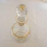 Crystal carafe decorated with gilded leafy interlacings by Saint Louis