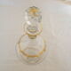 Crystal carafe decorated with gilded leafy interlacings by Saint Louis