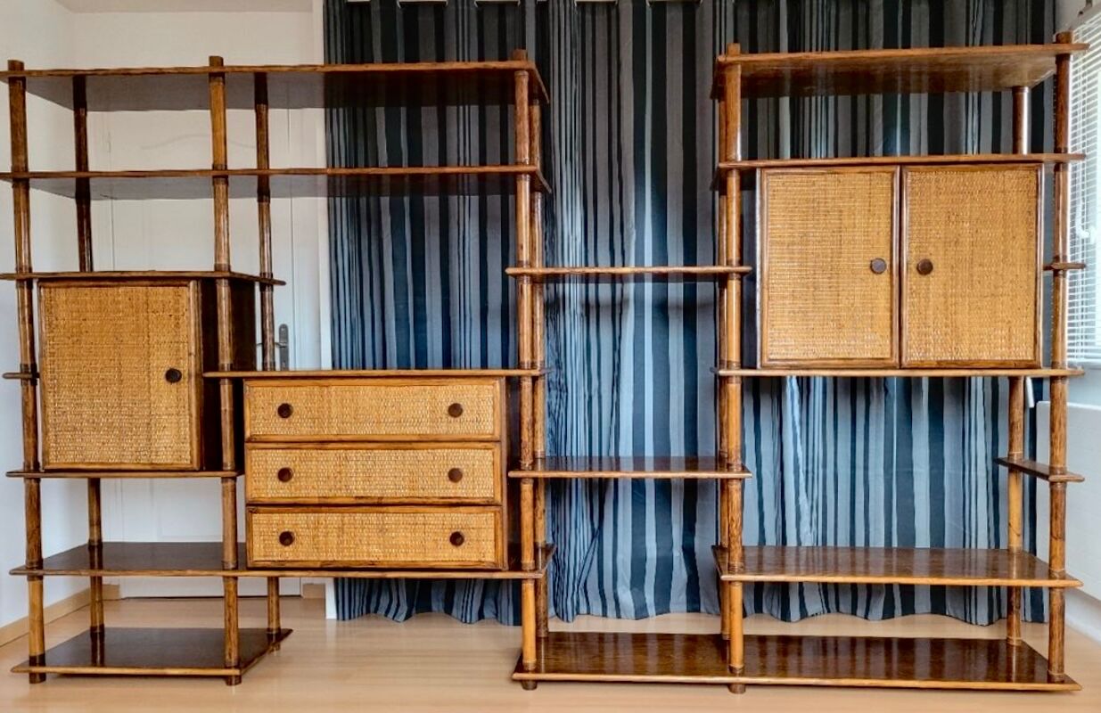 Bibliothèque Roche Bobois vintage 1980