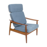 Fauteuil danois en teck Fd 164 par Arne Vodder pour Cado, France & Son NO.2