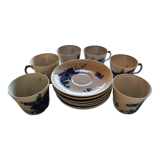 Coffee cups and saucers porcelain Royal Copenhagen