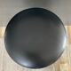 Tabouret vintage tubulaire chromé et simili noir