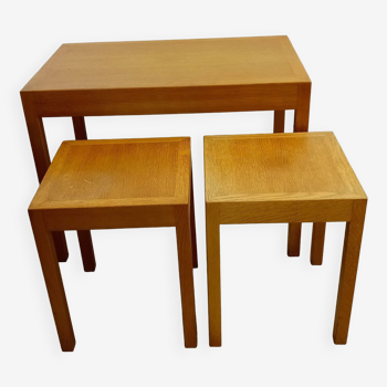 Tables in oak by Hans Wegner for Andreas Tuck