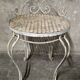 White wrought iron chair - 1940/1950