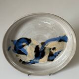 Ceramic plate signed vintage 70s