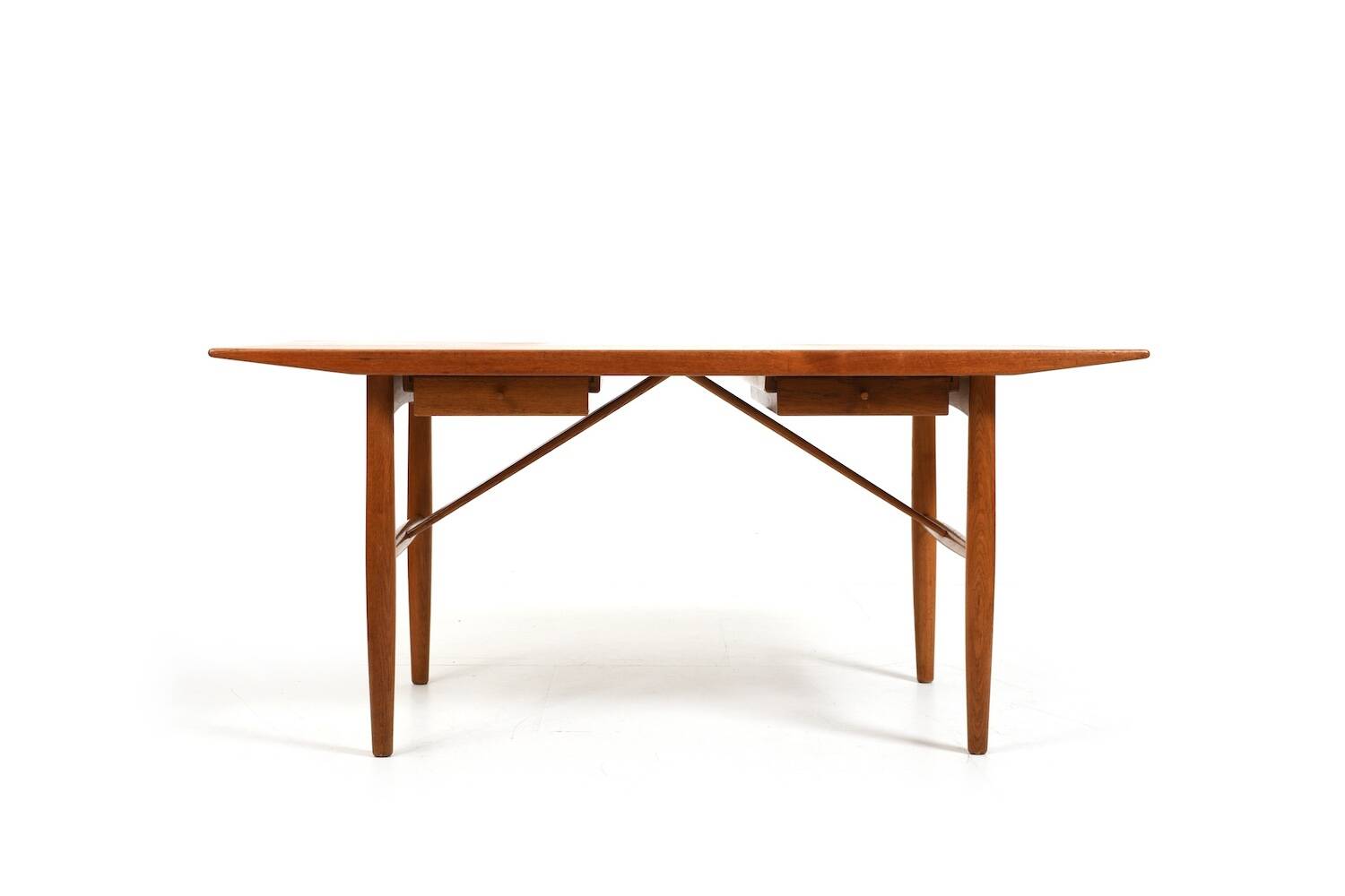 Fine Danish freestanding Desk in Teak and Oak 1960s