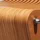 Vintage Beech Plywood Lounge Chair with Bolt Construction