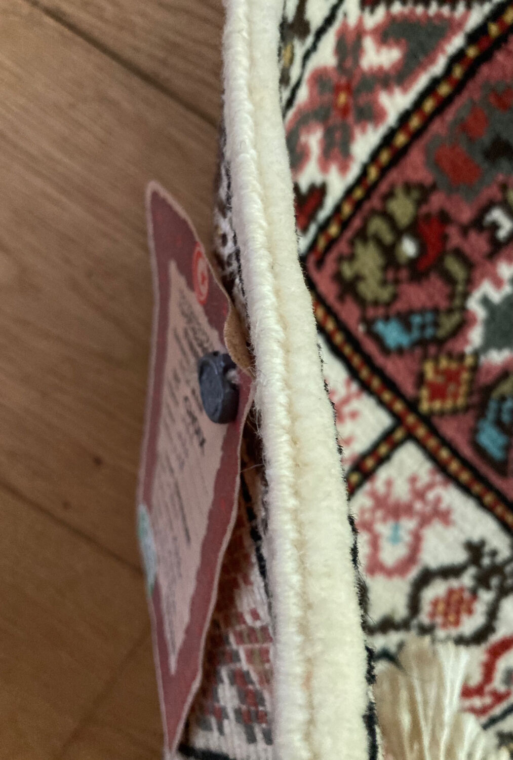 Handmade Tunisian carpet in upper wool twentieth century