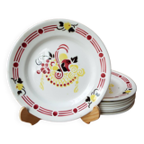 8 assiettes plates