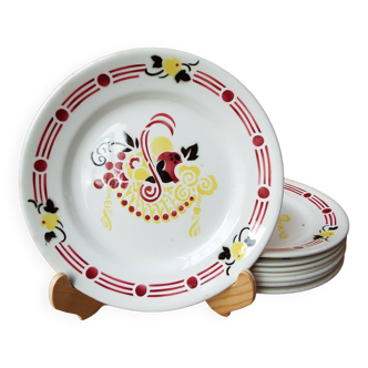 8 assiettes plates