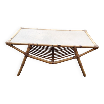 Rattan coffee table