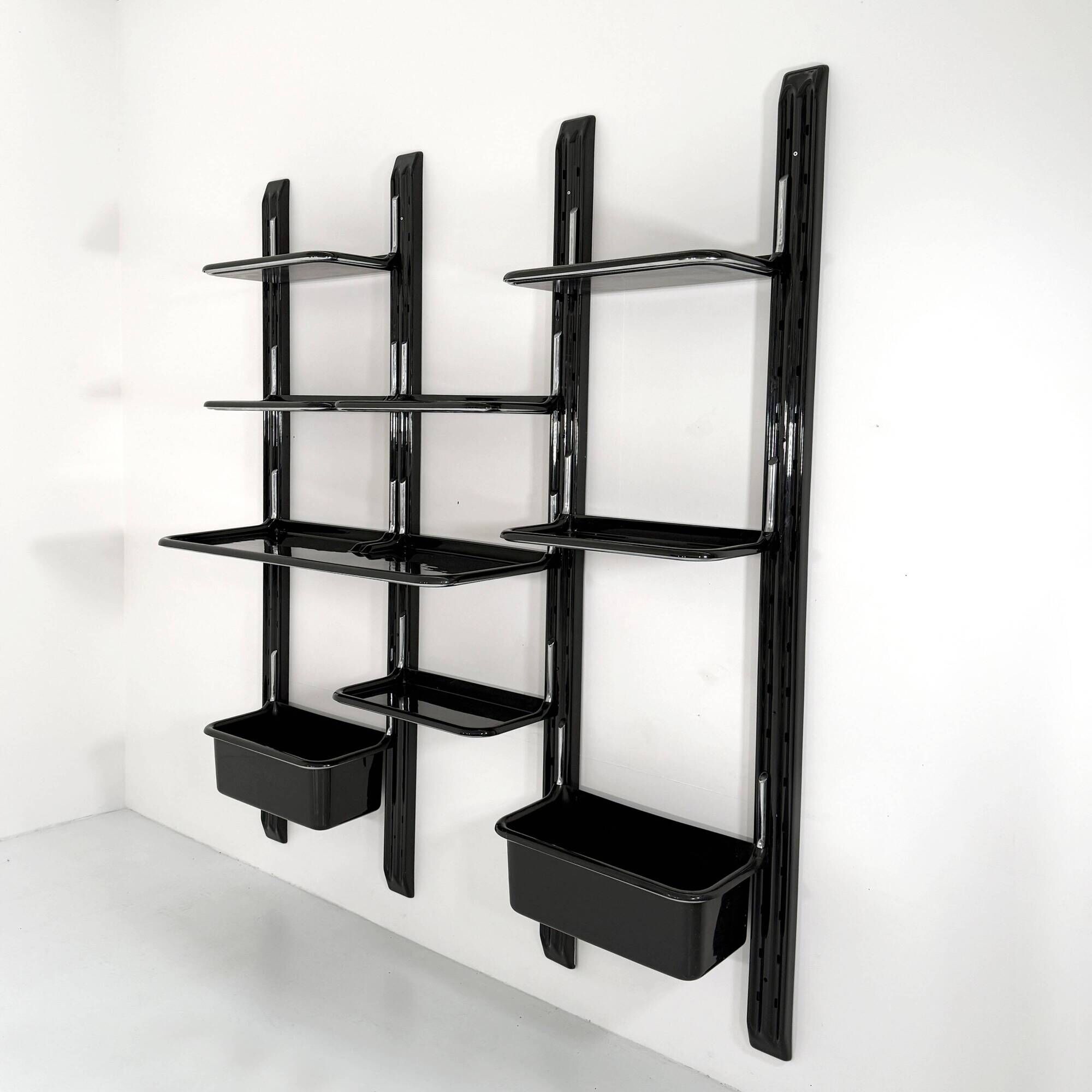 Speedy modular shelving unit by Alberto Rosselli for Saporiti, 1970
