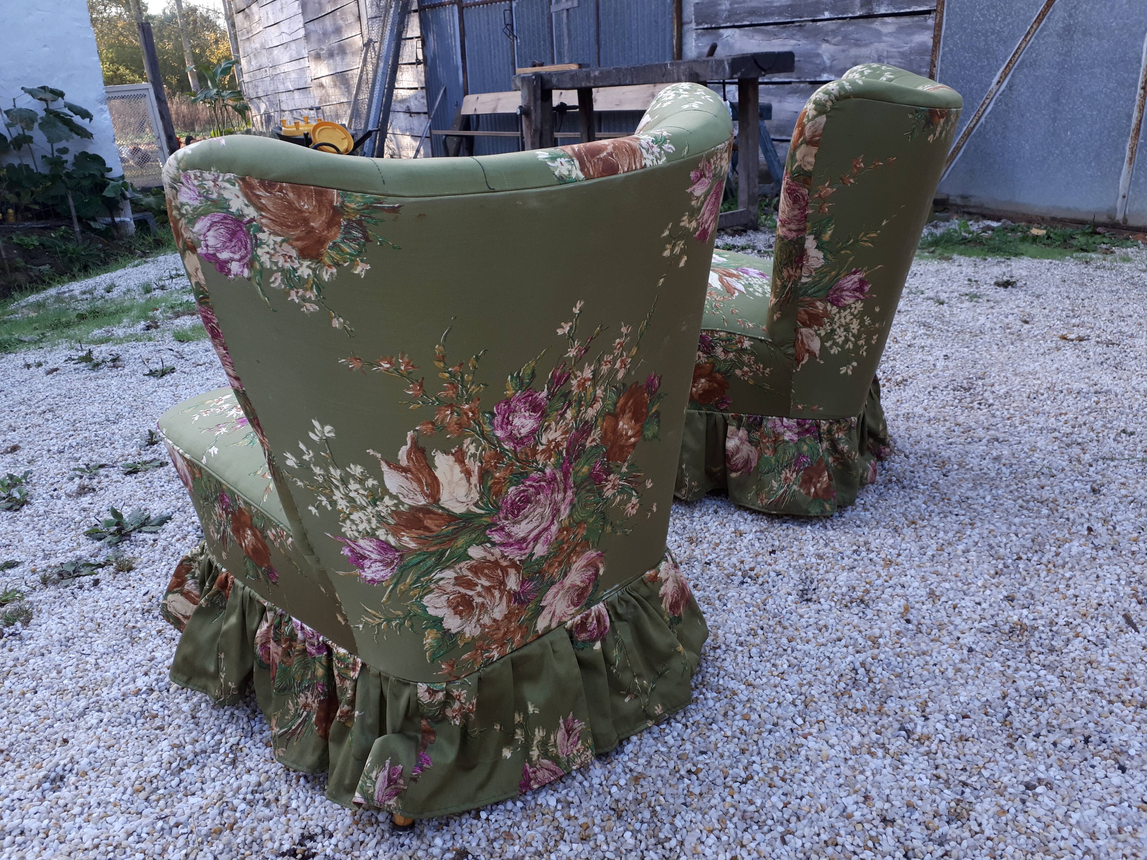 Paire fauteuils cocktail sessels