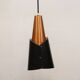 Danish Modern Copper / black  design lamp - 1960s Style