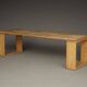 Vintage Scandinavian Solid Pine Bench. 1960s