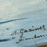 Gabrielle Rainer: oil painting on panel / fishermen