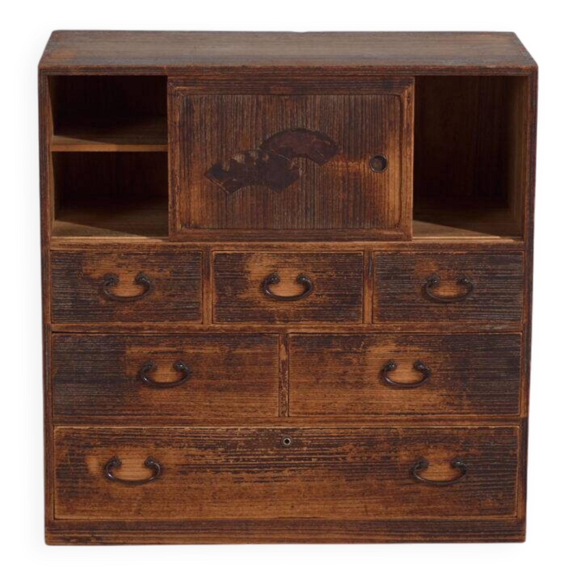 Old sliding door chest of drawers – Taishō / Shōwa period (c. 1920-1945) #92
